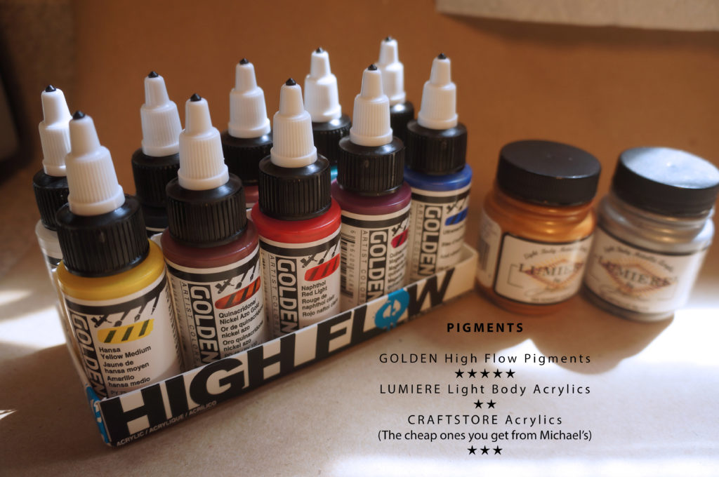 High Flow Acrylics for Airbrush, Striping, Textiles, Marbleizing and  Staining