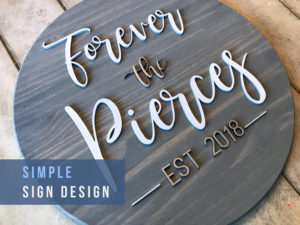 Read more about the article Simple Name Sign Design