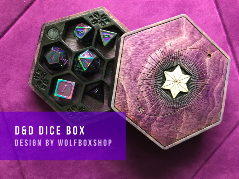 Laser Cut Dice Box for Dungeons and Dragons