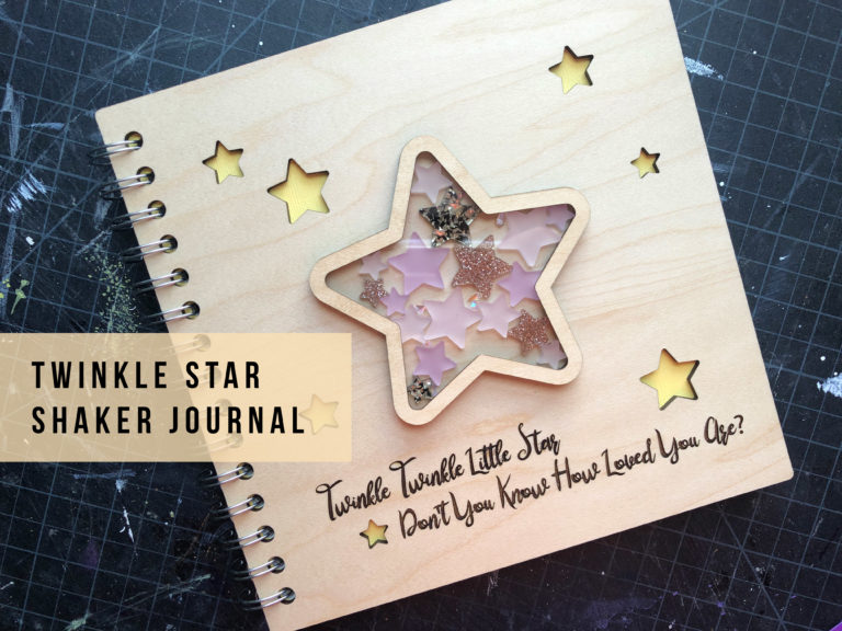Read more about the article Twinkle Twinkle Baby Shower Guest Book with Shaker Cover