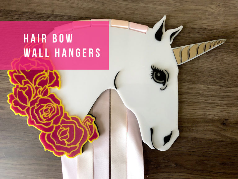 Read more about the article Hair Bow Wall Hangers | Unicorn & Rain Cloud