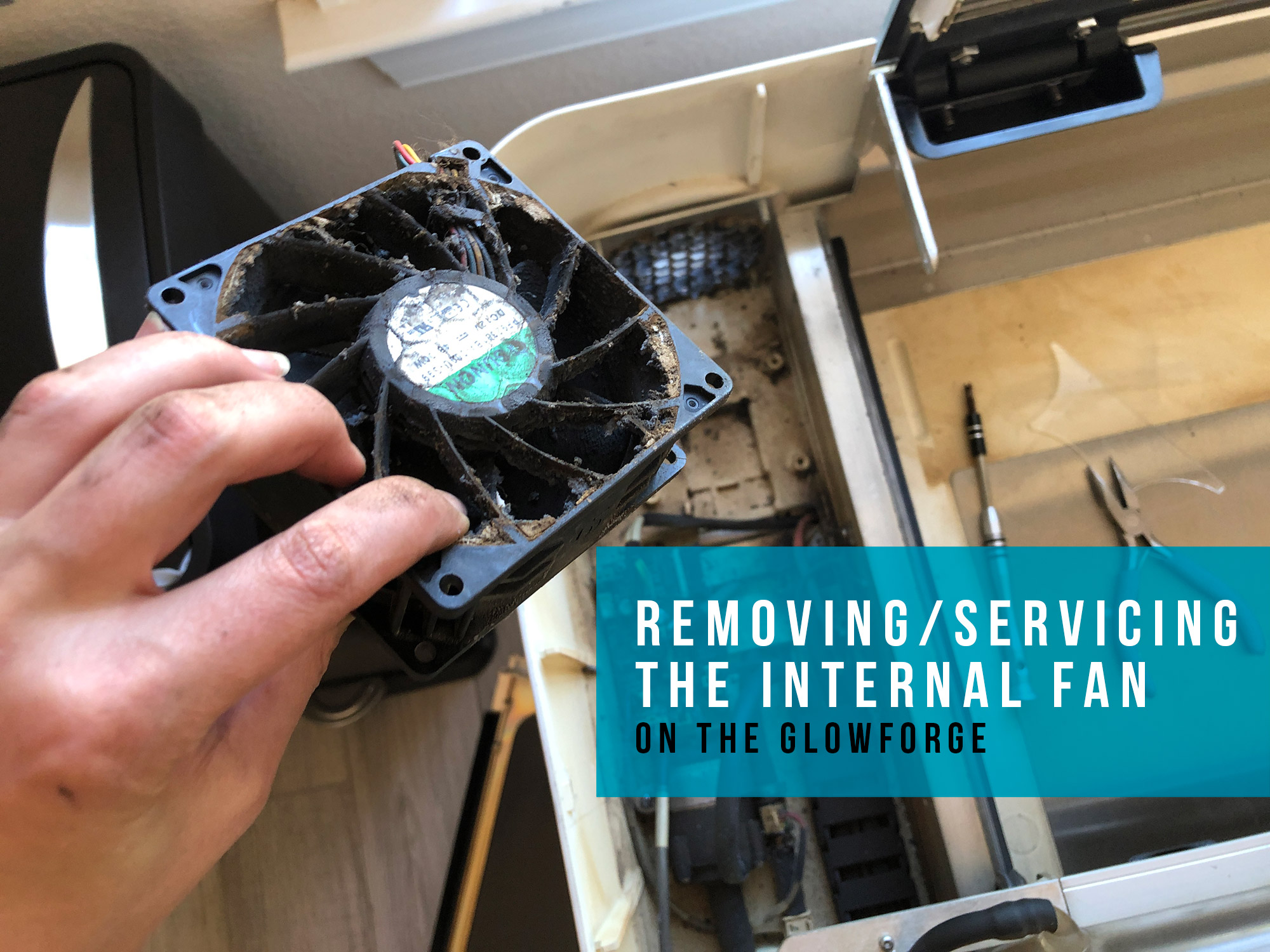 Removing or Servicing the Glowforge Internal Fan