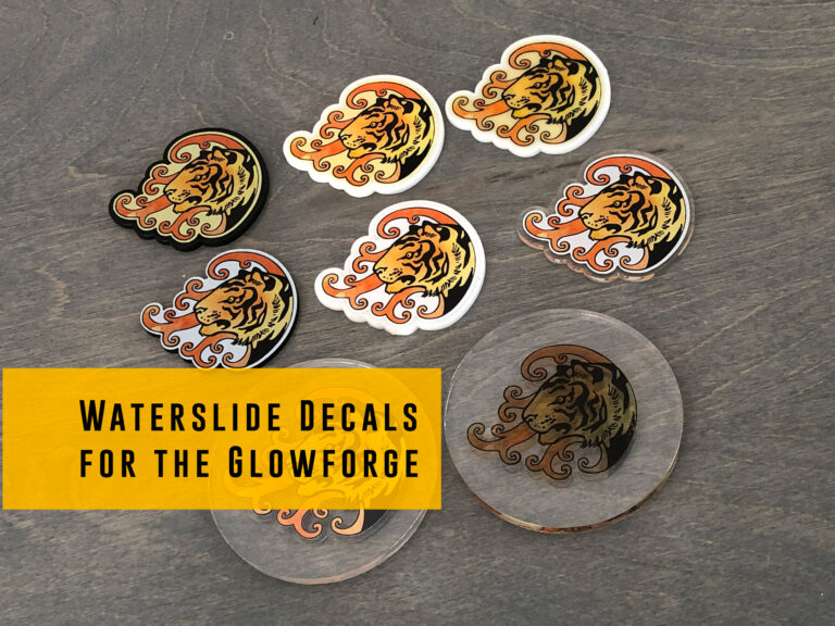 Waterslide Decals – “Print and Cut” Jigs with the Glowforge