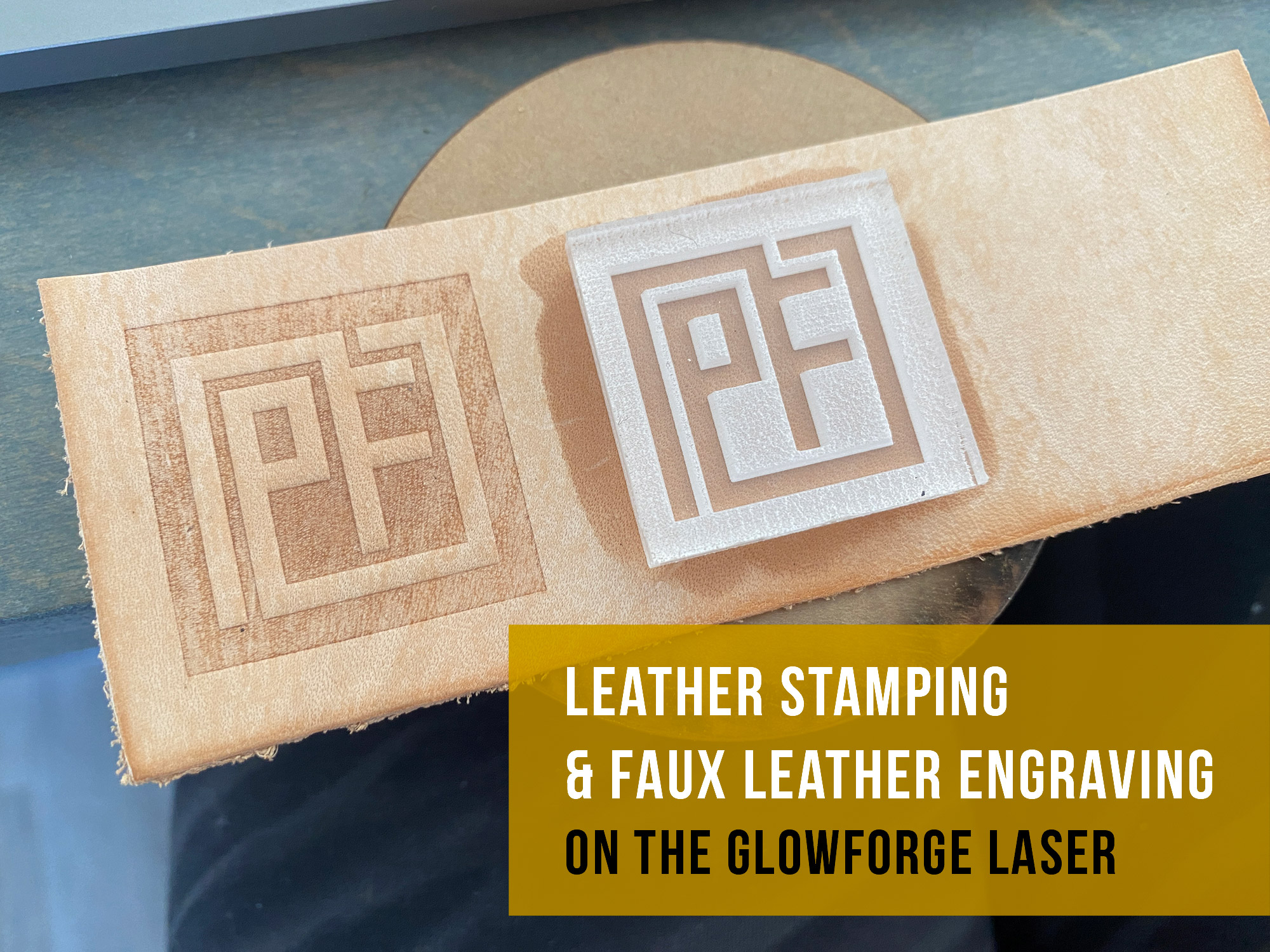 Leather phone case engraving - Made on a Glowforge - Glowforge
