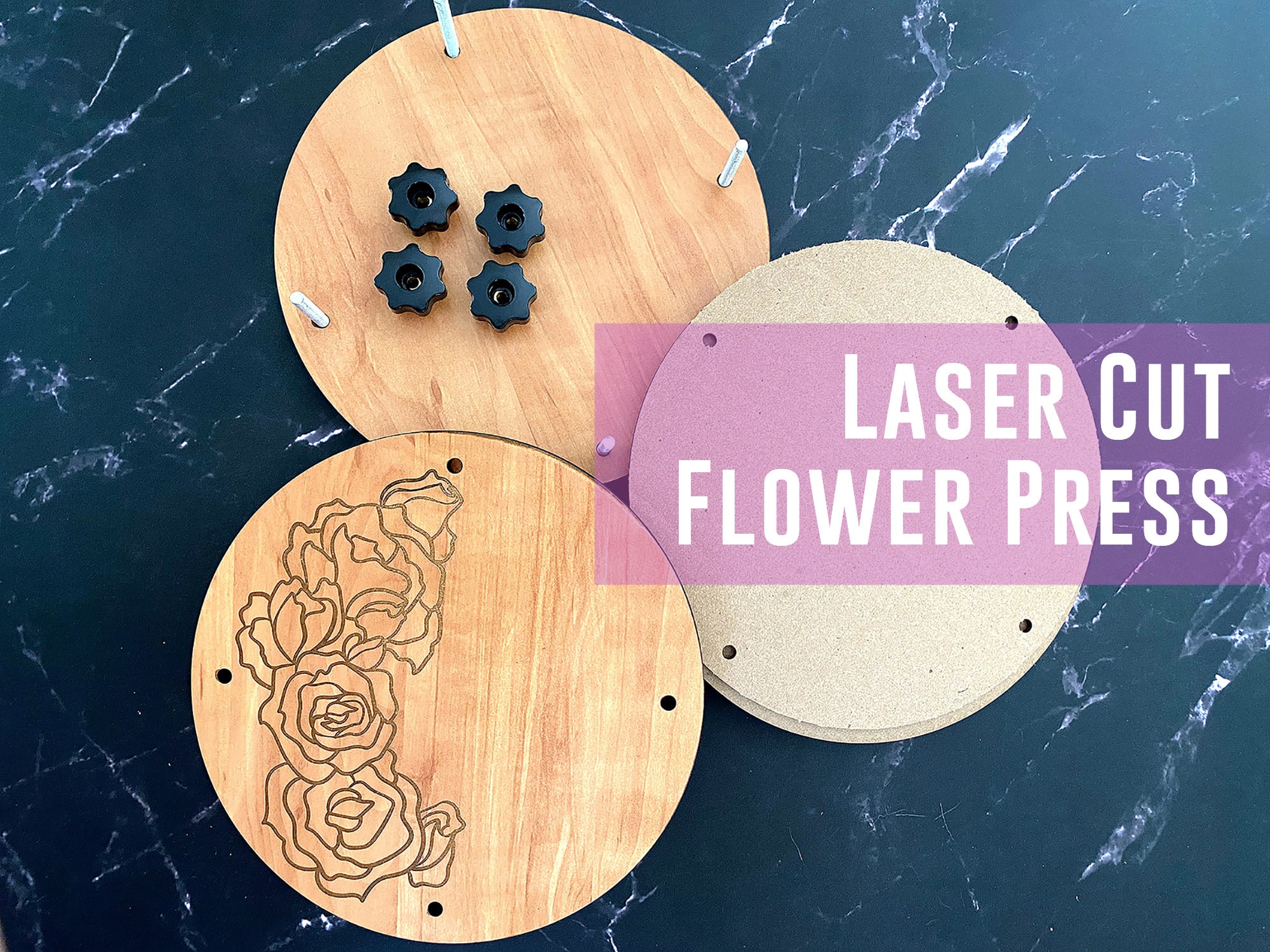 Laser Cut Flower Press