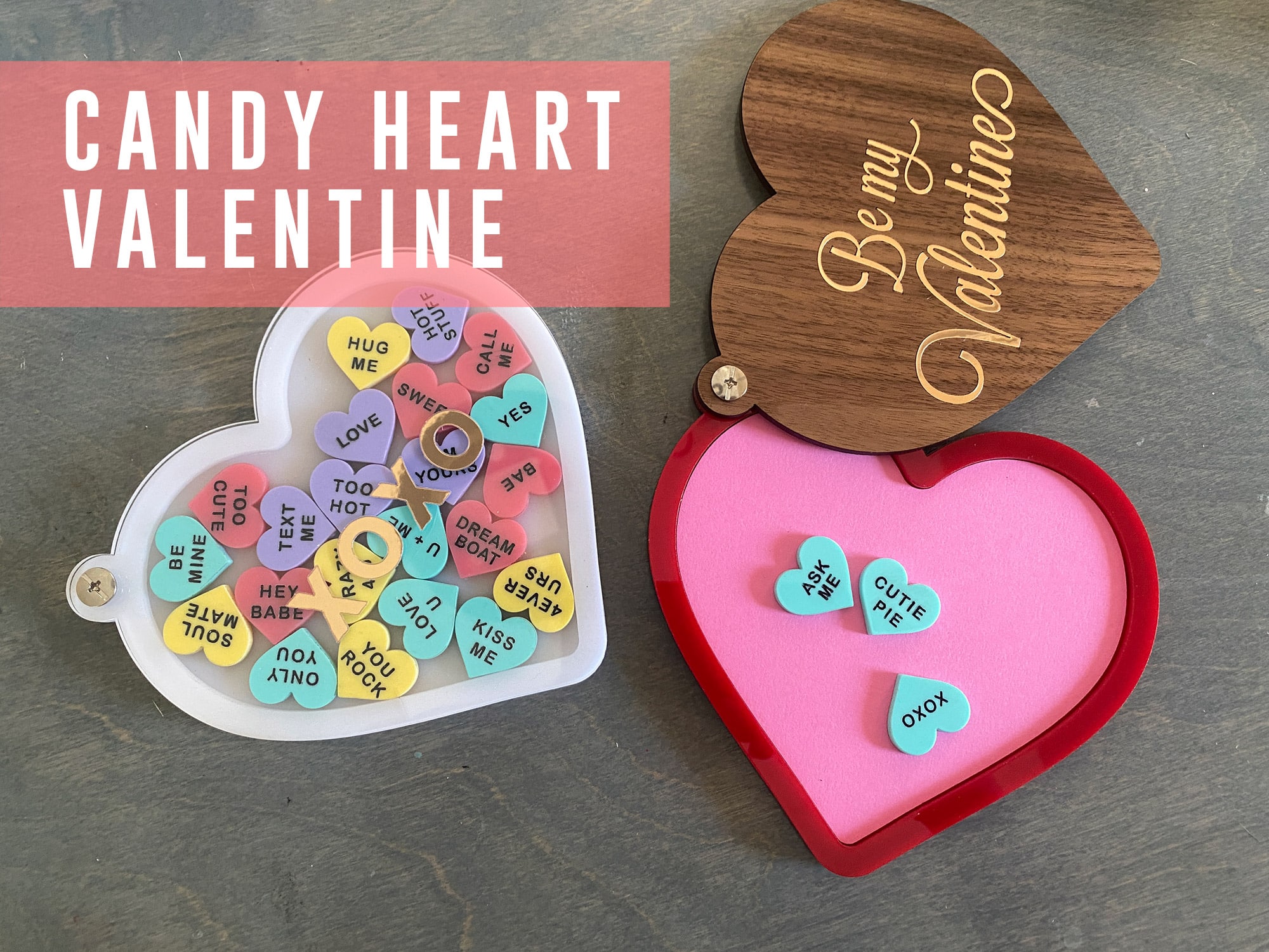 Candy Heart Shaker Valentine | Paint Fill Technique and File