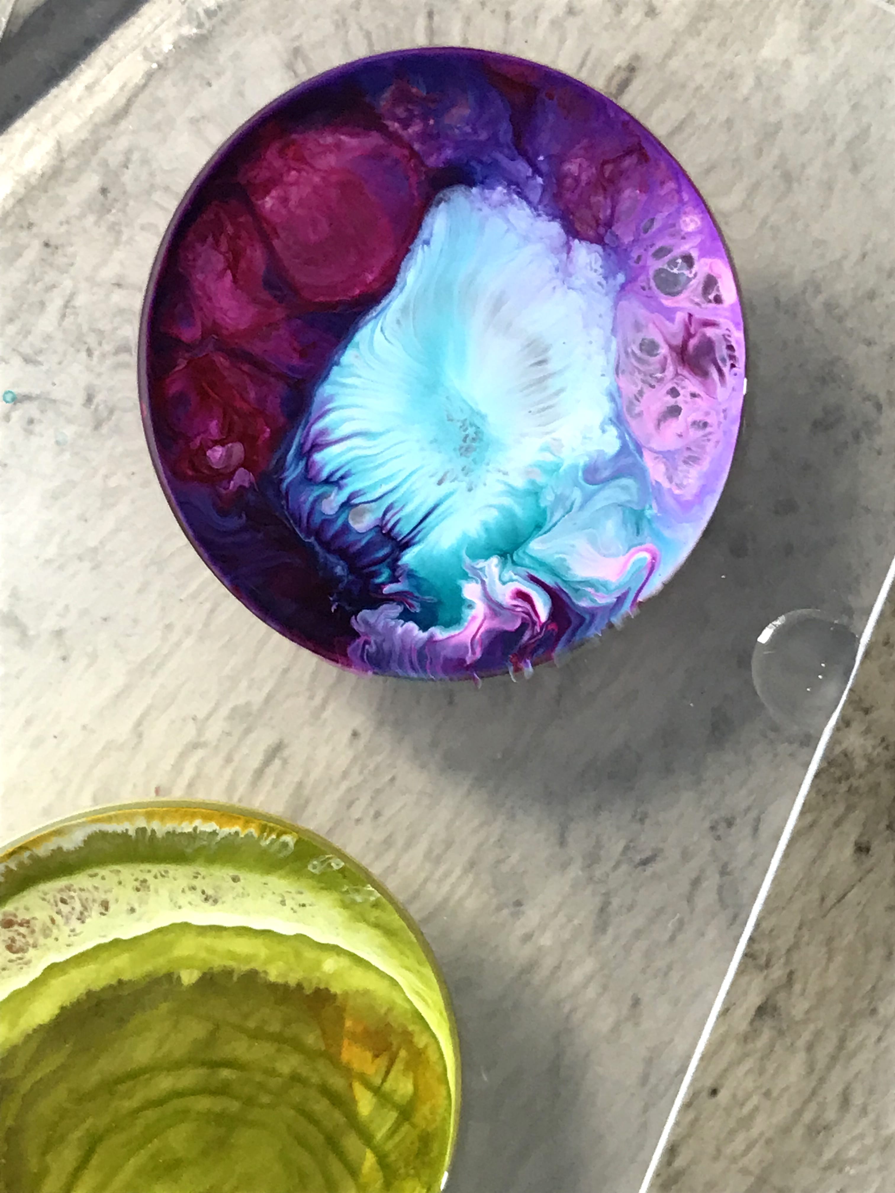 Resin Alcohol Ink Coasters