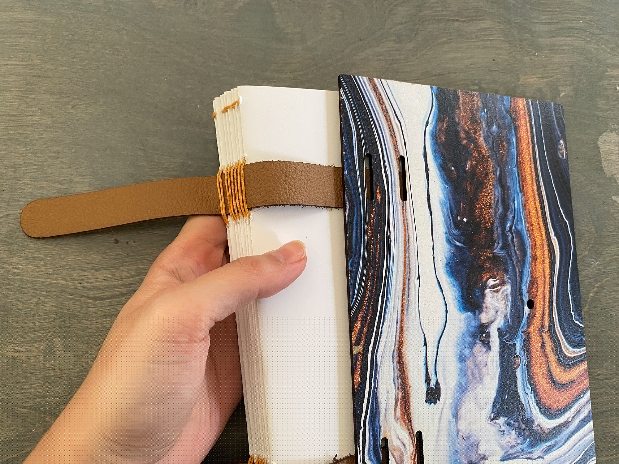 Laser Cut Sewn Book Binding Covers - Danielle Wethington