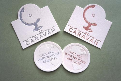 Wandering Caravan Candles Product Label Color Options