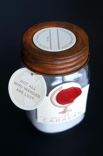 Wandering Caravan Candles Product Label Top