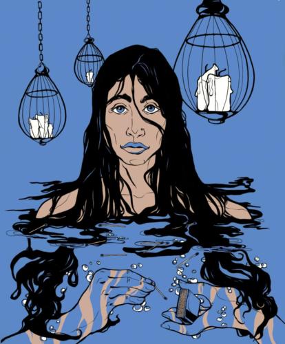 Water Woman Illustration